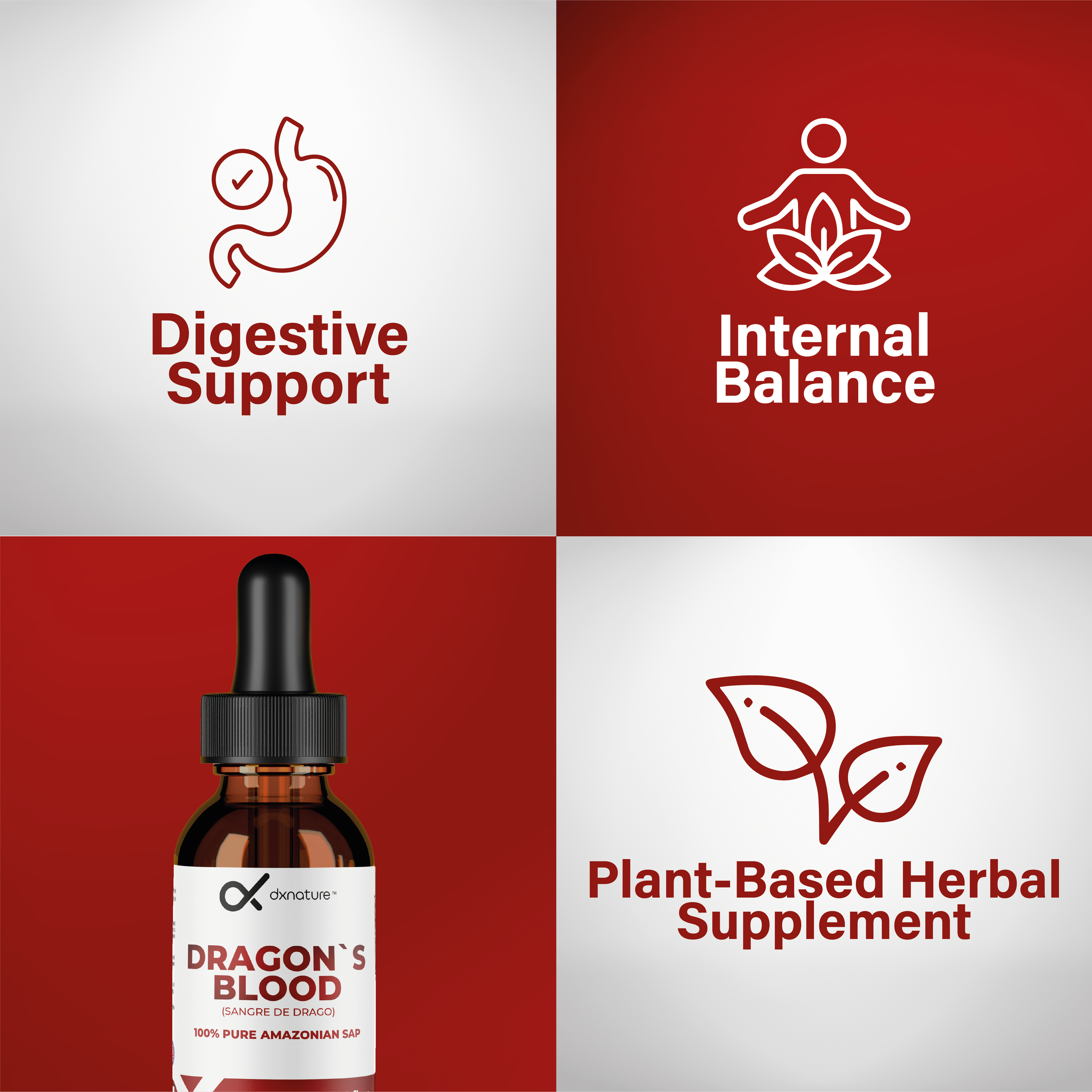 Dragon's Blood Sap / Sangre de Grado 100% Pure Croton Lechleri Extract Wild-Harvested Amazonian Liquid Drops Skin & Immune Support