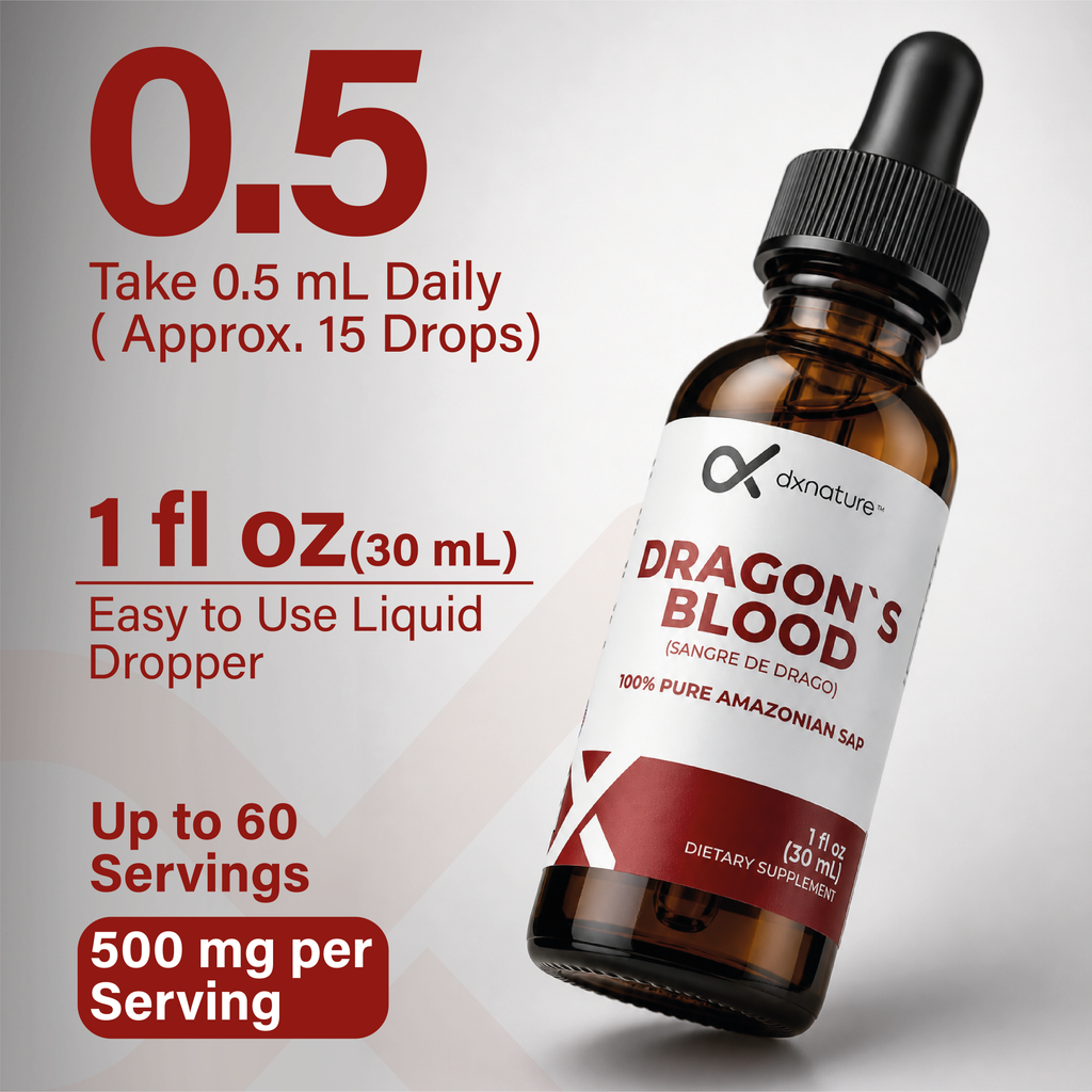 Dragon's Blood Sap / Sangre de Grado 100% Pure Croton Lechleri Extract Wild-Harvested Amazonian Liquid Drops Skin & Immune Support