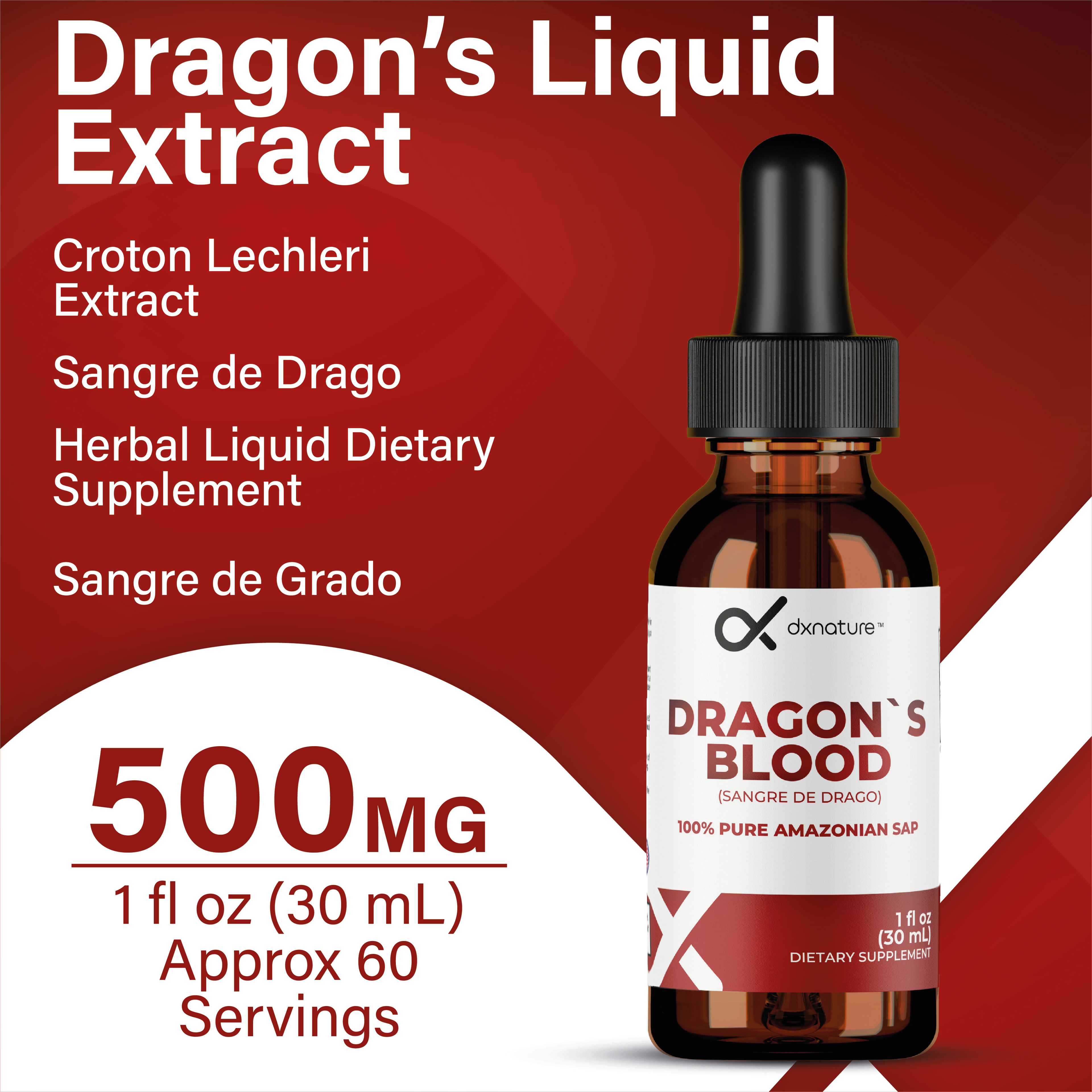 Dragon's Blood Sap / Sangre de Grado 100% Pure Croton Lechleri Extract Wild-Harvested Amazonian Liquid Drops Skin & Immune Support